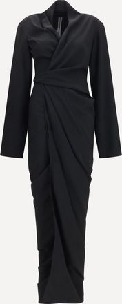 Rick Owens Abito lungo a portafoglio drappeggiato Woman 40