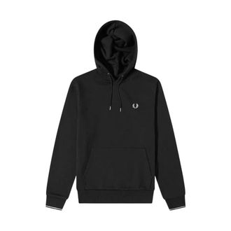 Fred Perry Hombre, Sudaderas, Negro, Talla: M