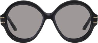 Dior Grey Round Ladies Sunglasses CD40048U 01A 57