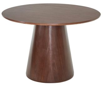 Nordlys Mesa de comedor redonda de 6 personas en madera de nogal