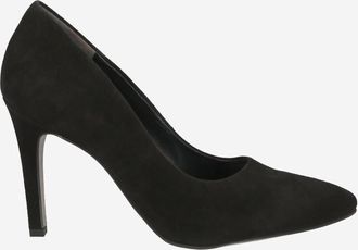 Paul Green Womens Lennox Heel Pump In Black Suede