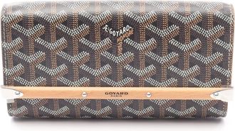 Goyard Black Coated Canvas Wood Pouch (Pre-Owned)