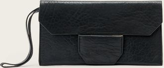 AllSaints Leather Ursa Grain Leather Pouch, Size: One Size