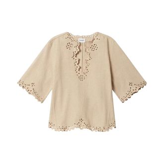 Isabel Marant Shana Blouse - female - Marant &eacute;toile - Blouses - Brown - S - Blouses & Shirts