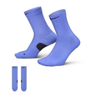 Nike Unisex Running Midweight Crew Socks (1 Pair) in Blue | HV6924-570