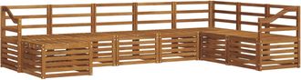 vidaXL Conjunto De Sof&aacute;s De Exterior 8 Uds. Natural Vidaxl