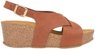 Celtic & Co. Crossover Detail Wedge Sandal in Tan at Nordstrom, Size 10