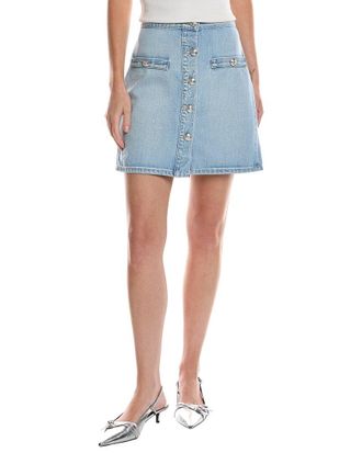L'agence Kris Button Front Mini Skirt