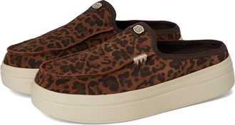 Hey Dude Austin Lift Classic Womens Shoes Brown Leopard : 9 M, Suede