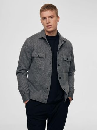 Genti Overshirt Nash donkergrijs