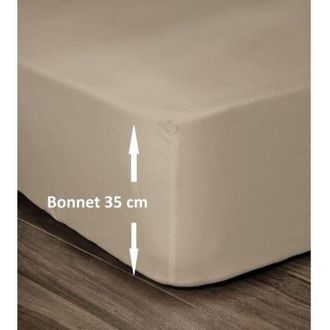 Les Tendances S&aacute;bana Bajera Ajustable Lovely Home Beige 180 X 200 180 X 200 Cm