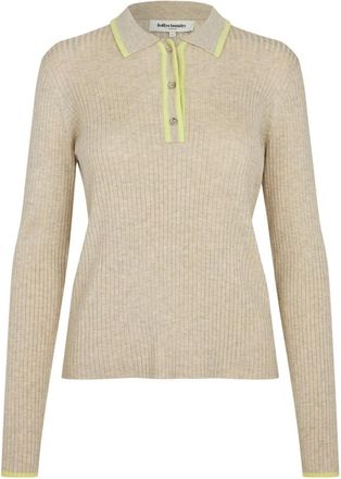 Lollys Laundry Polo Shirts - Dames - Polos - Beige - L - Tops