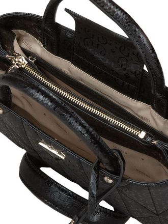 Guess Womens Satchel Black Polyurethane Satchel-bags