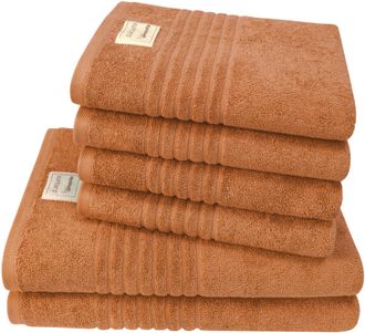 Dyckhoff Handtuch Set »Nature« Set 6 Stk. Frottier 6er Set: 4x Handtücher, je 50 x 100 cm & 2x Badetuch 70 x 140 cm