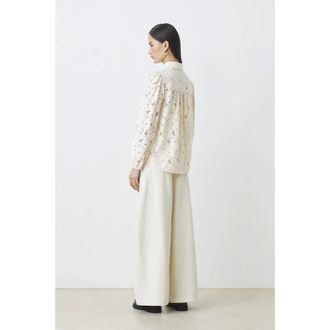 Suncoo Overhemden, Dames, Beige, M, Blusa Lamour