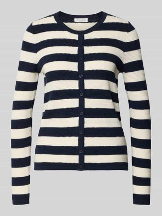 Christian Berg Strickjacke mit Knopfleiste in Dunkelblau, Gr&ouml;&szlig;e L