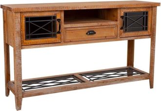 Wanderlust Deco Wanderlust Deco - Recibidor De Madera Marr&oacute;n 145x36x80