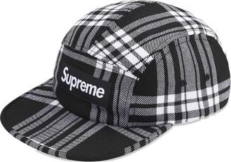 SUPREME logo-patch cap - men - Fabric - One Size - Black