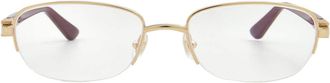 Cartier C Decor Demo Rectangular Ladies Eyeglasses CT0317O 003 52