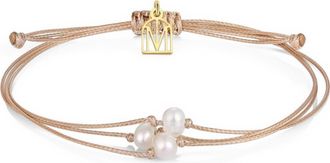 Mantra Thread of Grit Grace Gratitude bracelet in Pearl at Nordstrom