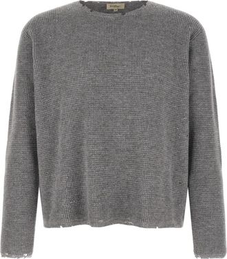 Second/Layer Friends Pullover - Heren - Ronde hals truien - Grijs - L - Wol - Truien & Vesten