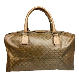 Celine Pre-owned Weekend Bags, female, Brown, Size: ONE SIZE Pre-owned Vintage Leather Weekend Bag