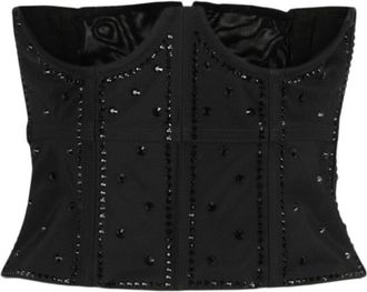 Gucci Sequin Embroidered Silk Corset Top