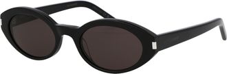 Saint Laurent Womens Sunglasses Black Acetate Black-Black-Black Black/black/black