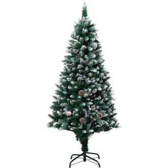 vidaXL &Aacute;rbol De Navidad Artificial Con Pi&ntilde;as Y Nieve Blanca 150 Cm Vidaxl