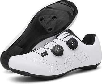 Generic Men & Women Performance Cycling Shoes Breathable Dual-BOA Closure with Flat Road and MTB Options Stiff Sole Efficient for Training Indoor Cycling and 
