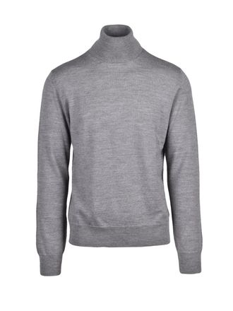 Maison Margiela Grey Minimalist Virgin Wool-Blend Sweater