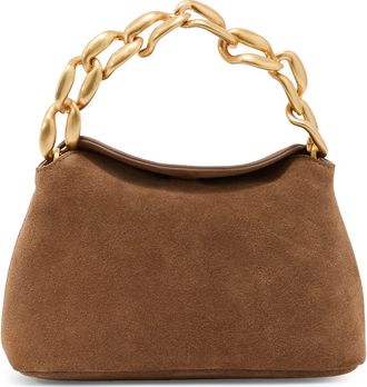 Reiss Peony Suede Top Handle Bag in Tan at Nordstrom