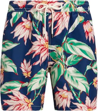Ralph Lauren Collection floral-print swim short - Blue