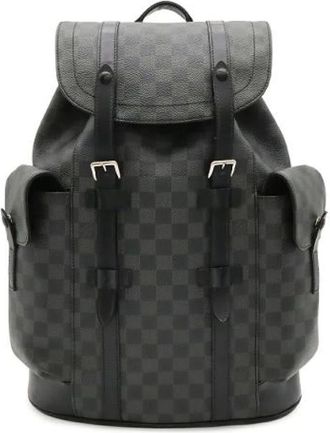 Louis Vuitton Pre-owned Christopher MM Zaino Damier Graphite - - Pre-owned - Uomo - Nero - ONE SIZE