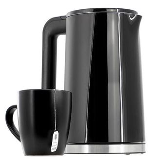 MegaChef 1.8 Quart Stainless Steel Electric Tea Kettle in Black at Nordstrom