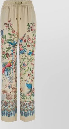 Etro printed wide-leg trousers
