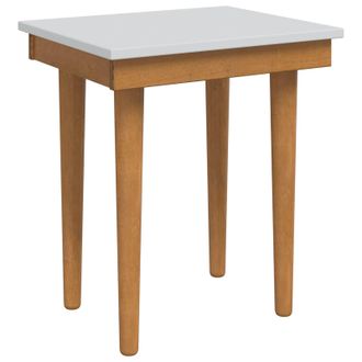 vidaXL Sgabello Da Tavolo Da Trucco Fauske Bianco 40 X 33 X 45 Cm Vidaxl