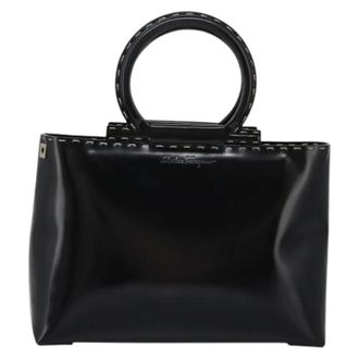 Ferragamo Pre-owned Handbags, female, Black, Size: ONE SIZE Pre-owned Handbag