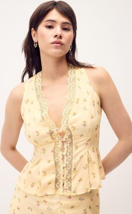 Twik Womens Small flowers chiffon Cami Top