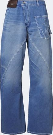 J.W.Anderson Twisted embroidered straight jeans