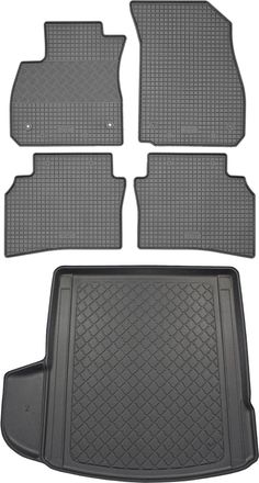 OEM Opel Insignia B Sports / Country Tourer Kombi (5 Puertas) Desde 07.2017 Set - Alfombrillas De Goma Para Coche + Alfombrilla Para Maletero