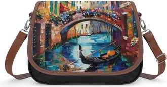 Generic Venice Italy Painting Fashion Womens Crossbody Bags Novelty Handbag Shoulder Bag Purse
