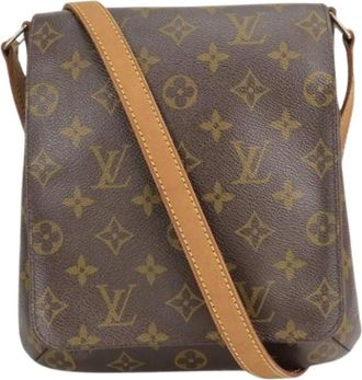 Louis Vuitton Pre-owned Cross Body Bags, female, Brown, Size: ONE SIZE Pre-owned Vintage Canvas Cross Body Bag