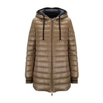 Herno Donsjassen - Dames - Jassen - Bruin - Maat: M Leer