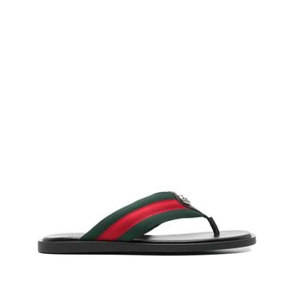 Gucci Thong Sandals With Interlocking G