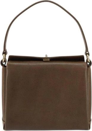 Gucci Pre-owned Vintage Leren Handtas - Dames - Vintage Handtas - Bruin - ONE Size - Leer - Vintage