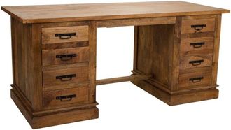 Wanderlust Deco Escritorio de madera marr&oacute;n 180x75x80