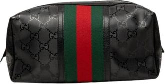Gucci Pre-owned Canvas Pouch - Dames - Vintage Tassen - Zwart - ONE Size - Vintage