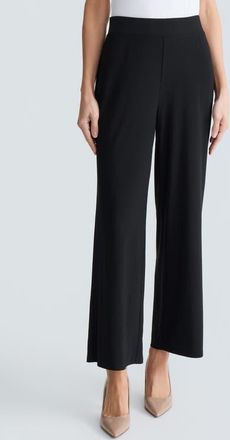 Kasper Pull-On Ankle Wide Leg Pants in Black at Nordstrom, Size X-Small