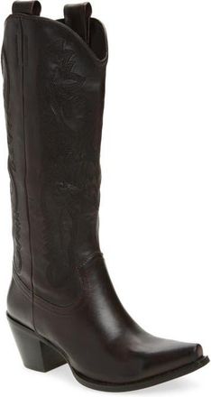 Jeffrey Campbell Rancher Knee High Western Boot in Brown Leather at Nordstrom, Size 5.5